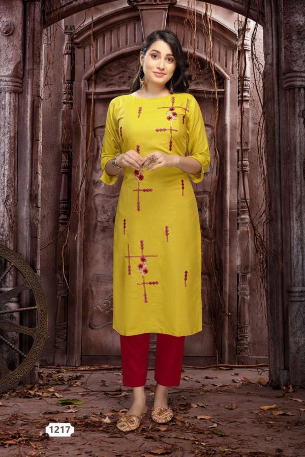 Mint Silk Designer Kurti With Pant 